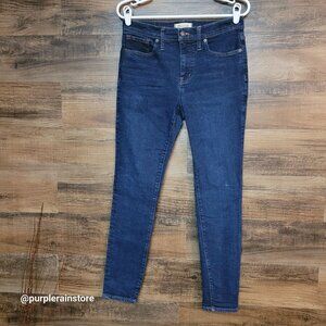 Madewell Jeans 30 Skinny 9" Mid Rise Woodland Wash MA938 Tummy Control Stretch